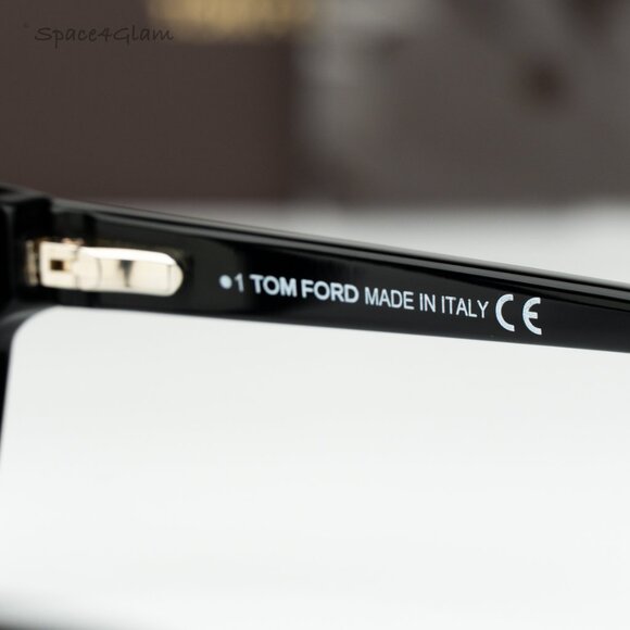 Tom Ford Women Eyeglasses Black Blue Light Block Square FT5808 001 BRAND NEW - Picture 8 of 10